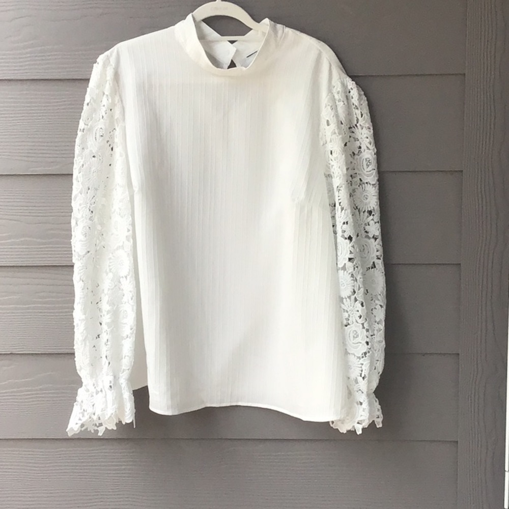 Beautiful white blouse.